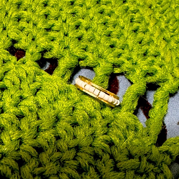 Sarah Briggs ear cuff, gold and fog grey - Picture 1 of 3